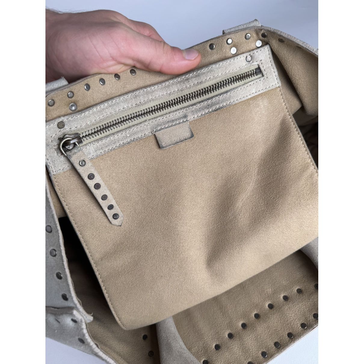 Celine Big Bag Grey Leather Handbag Size ONE SIZE - 5 Thumbnail