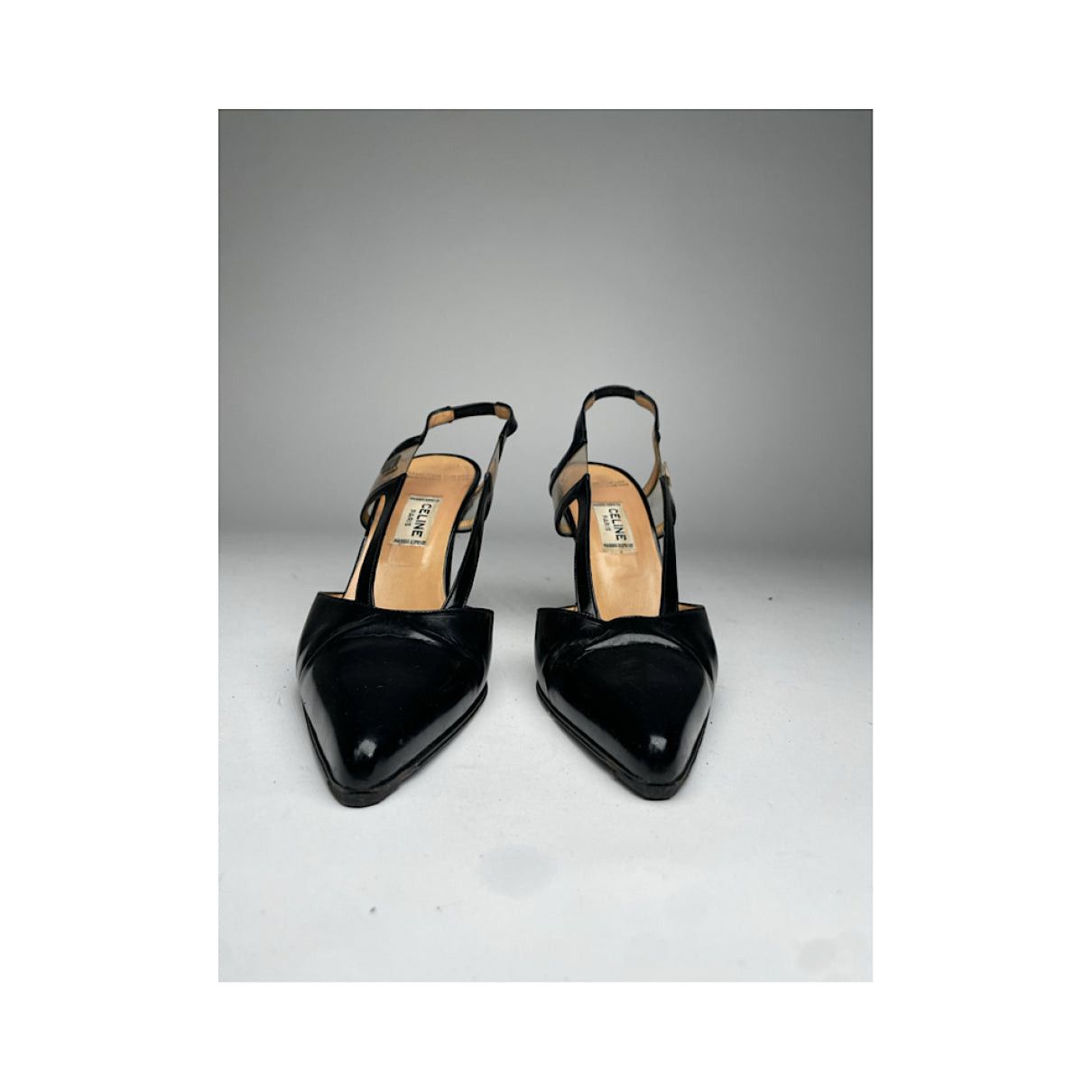 Celine Wrapped boots Black Patent Leather Heel Size US 5.5 / IT 35.5 - 3 Thumbnail