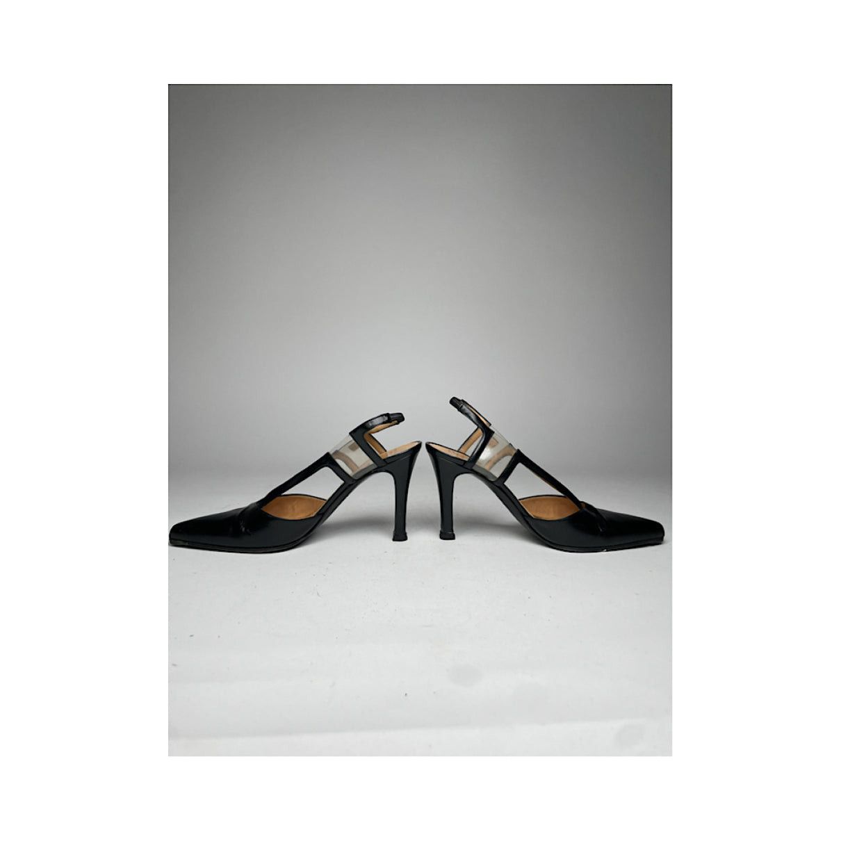 Celine Wrapped boots Black Patent Leather Heel Size US 5.5 / IT 35.5 - 4 Thumbnail