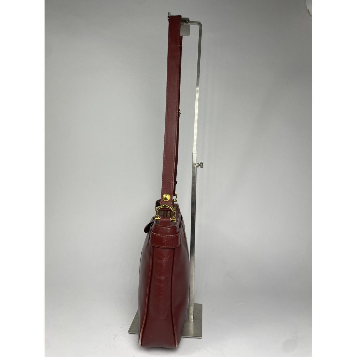 Cartier Seau Burgundy Patent Leather Handbag Size ONE SIZE - 4 Thumbnail