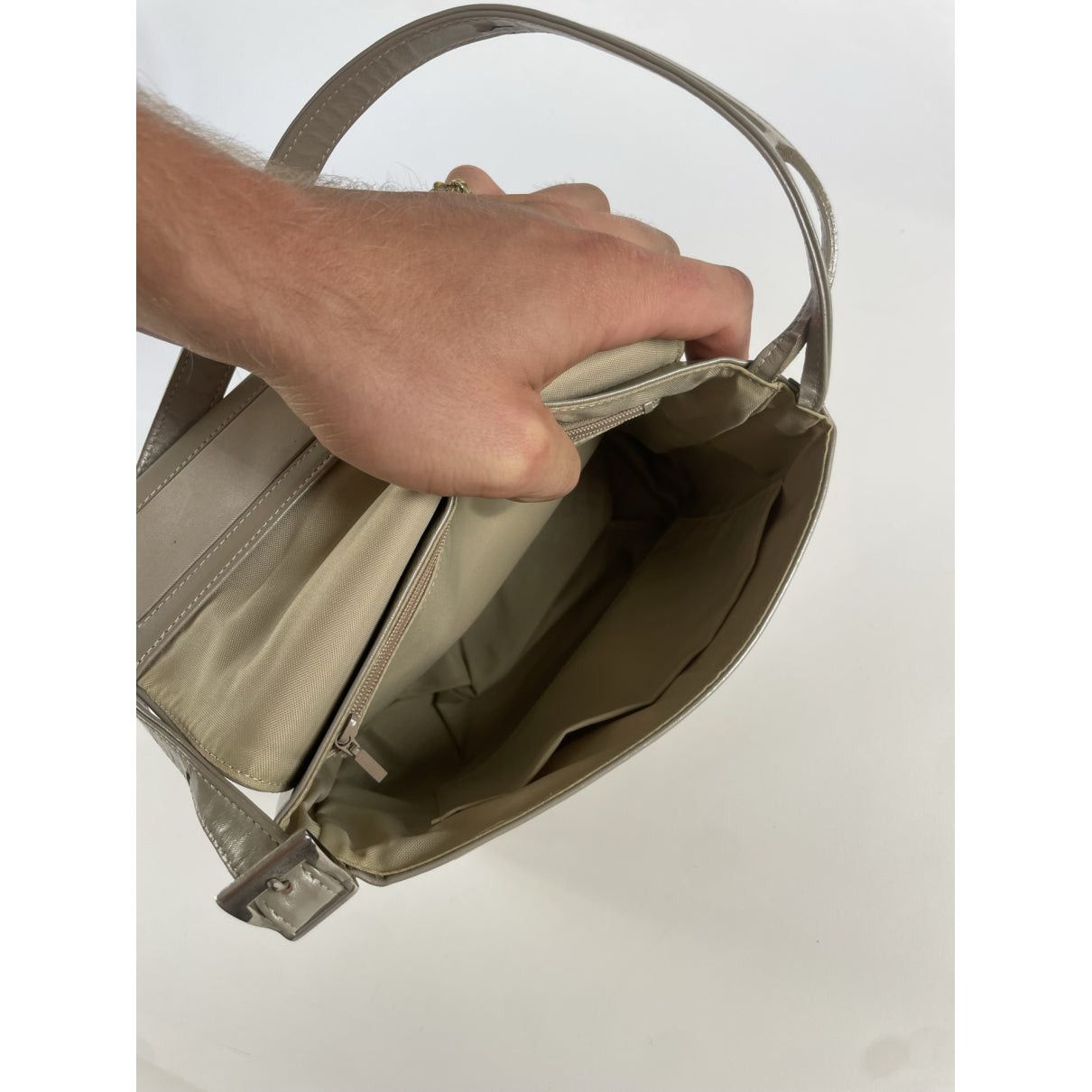 Givenchy 4G Silver Leather Handbag Size ONE SIZE - 2 Thumbnail