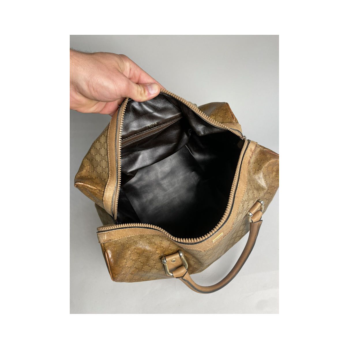 Celine Tabou Brown Leather Handbag Size ONE SIZE - 4 Thumbnail