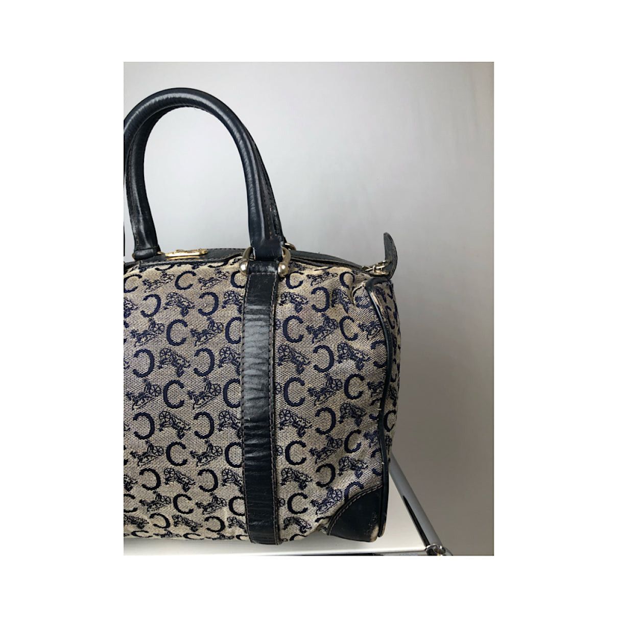 Celine Tambour Black Leather Handbag Size ONE SIZE - 4 Thumbnail