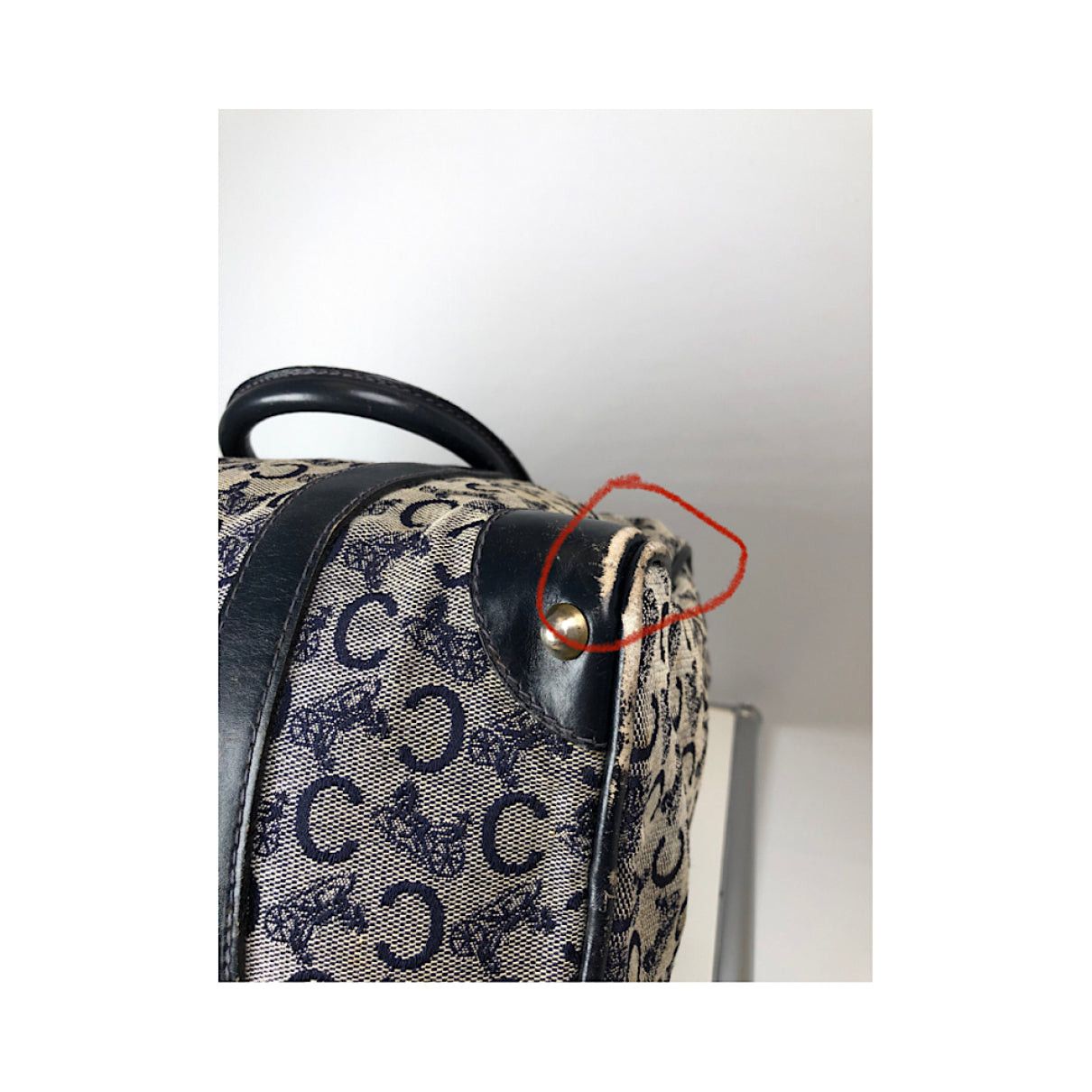 Celine Tambour Black Leather Handbag Size ONE SIZE - 3 Thumbnail
