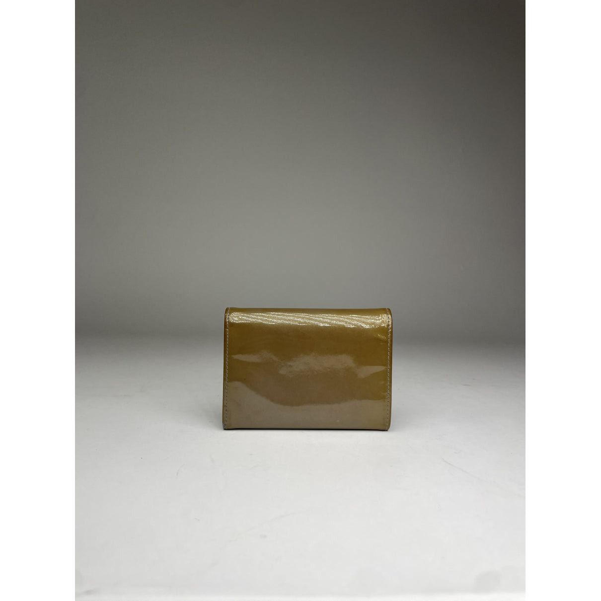 Prada Khaki Patent Leather Wallet Size ONE SIZE - 2 Thumbnail