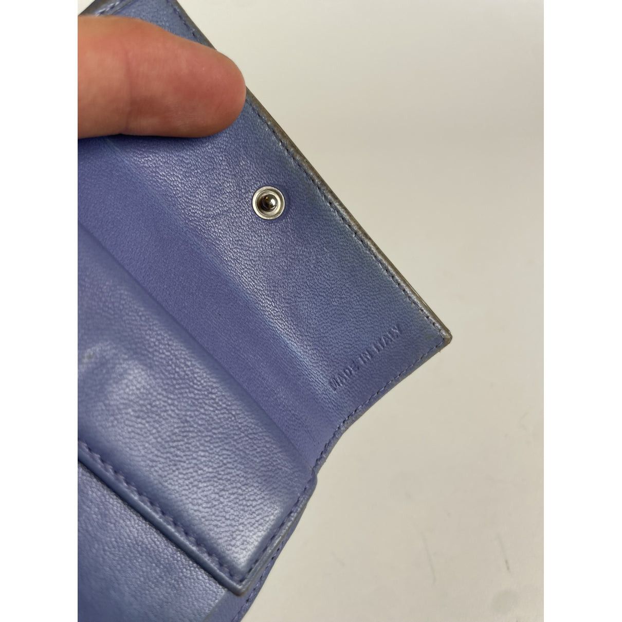 Prada Khaki Patent Leather Wallet Size ONE SIZE - 4 Thumbnail