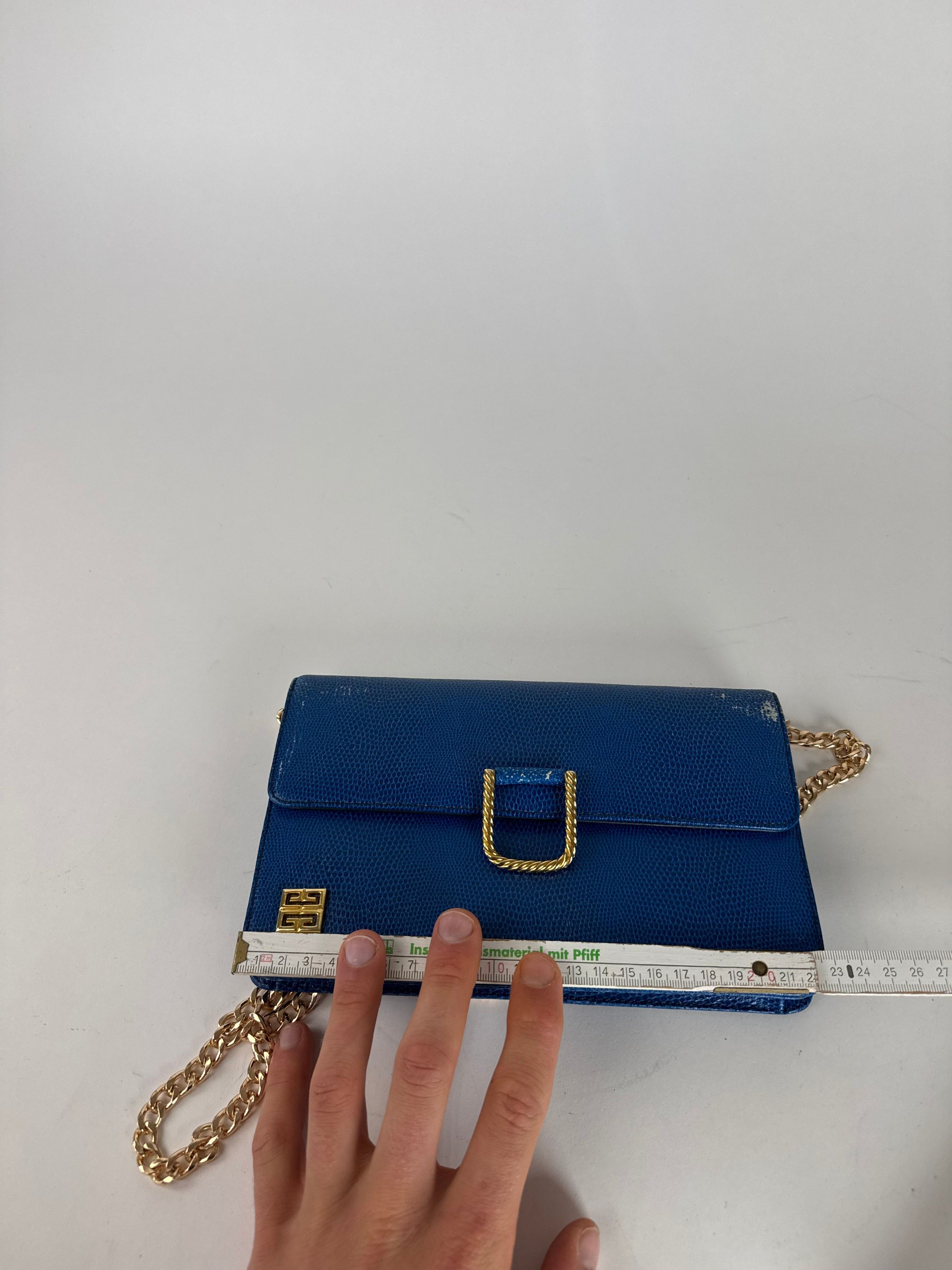 Givenchy Vintage 4G leather Bag Blue Size ONE SIZE - 10 Thumbnail