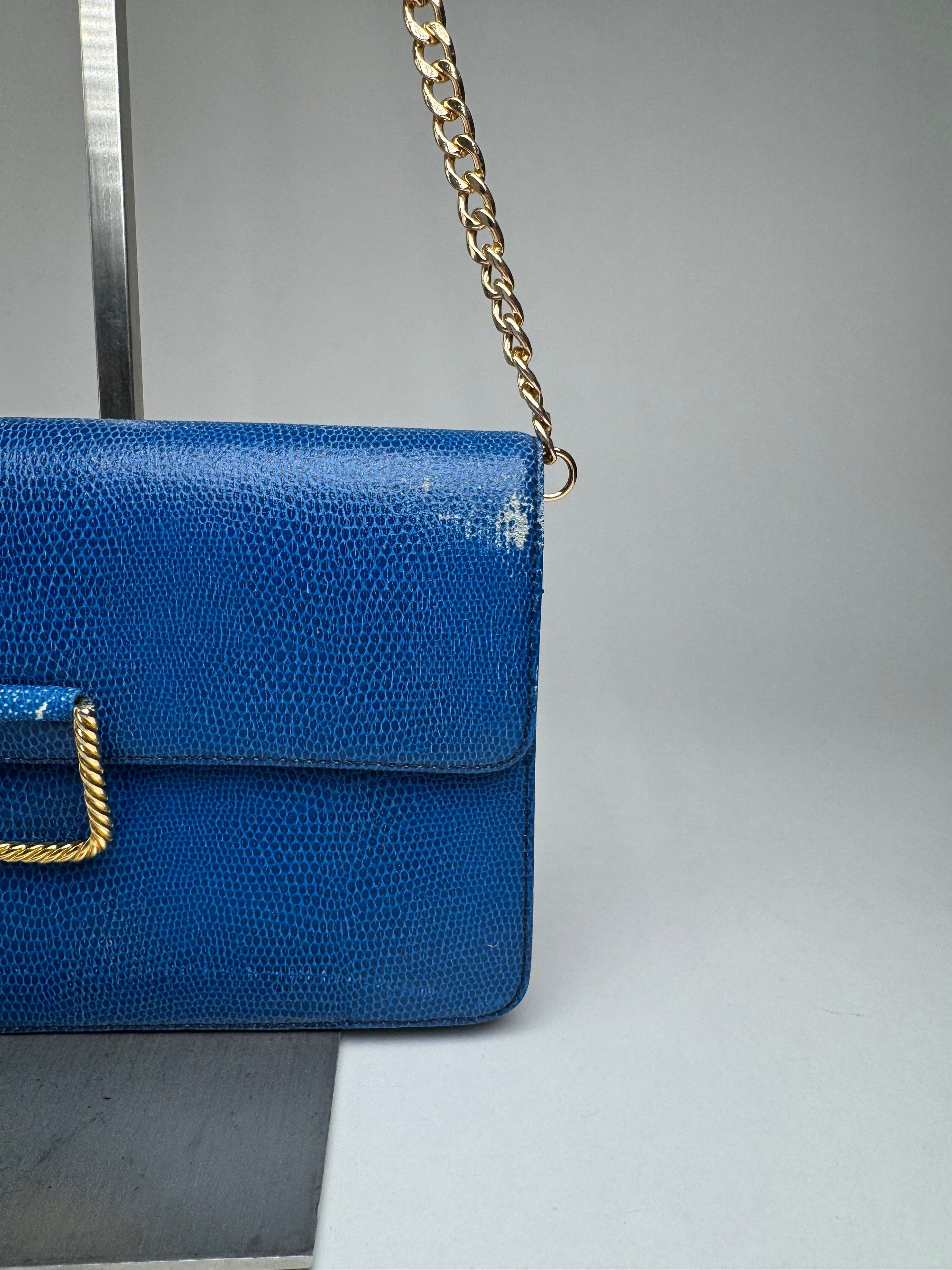 Givenchy Vintage 4G leather Bag Blue Size ONE SIZE - 13 Thumbnail