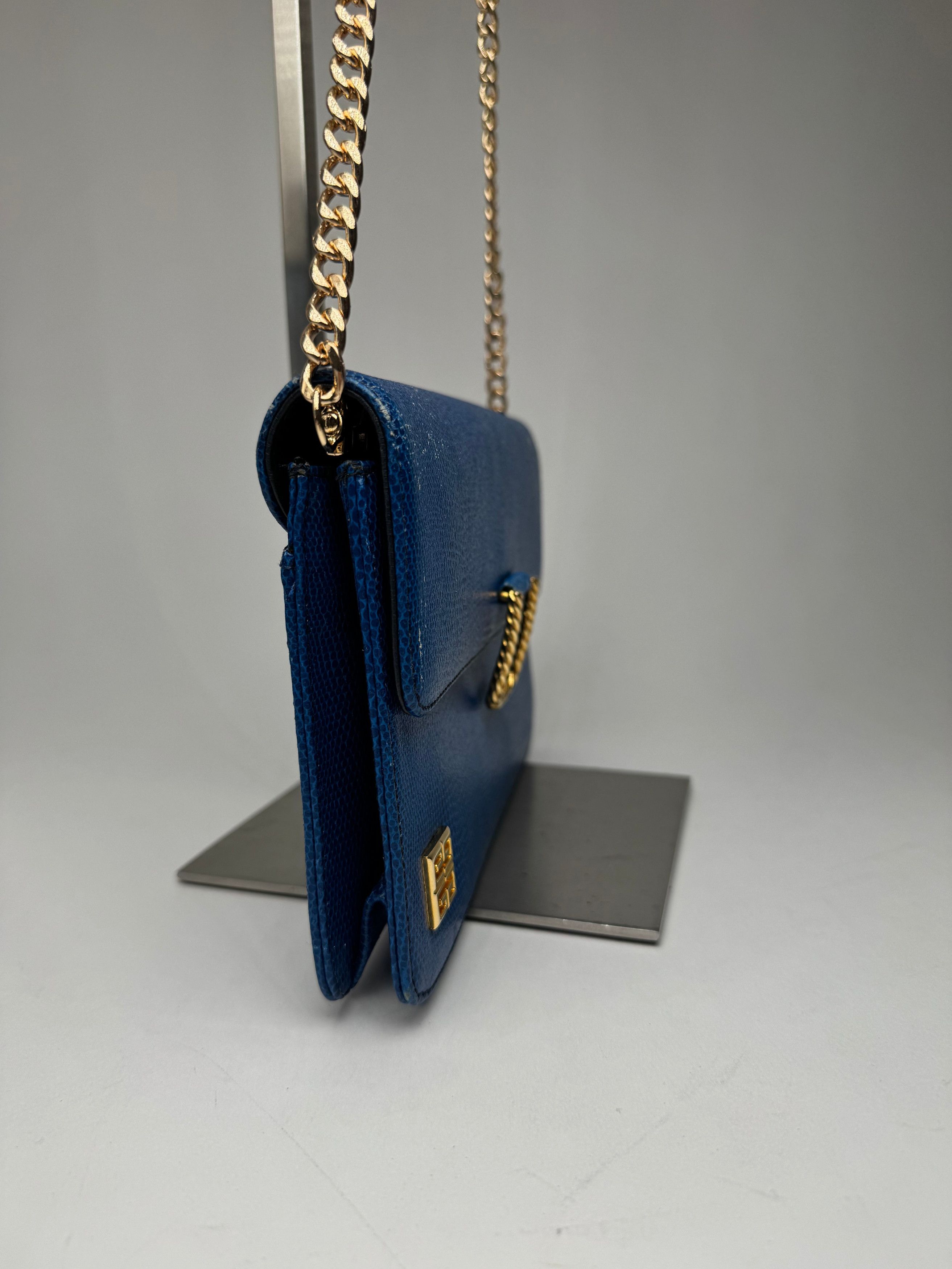 Givenchy Vintage 4G leather Bag Blue Size ONE SIZE - 4 Thumbnail