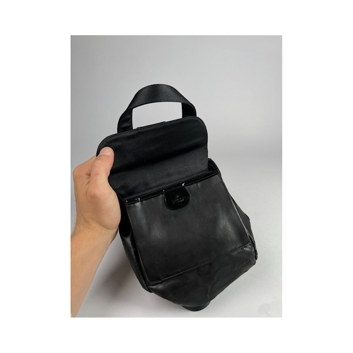 Gucci Vintage Bamboo Black Polyester Handbag Size ONE SIZE - 2 Thumbnail