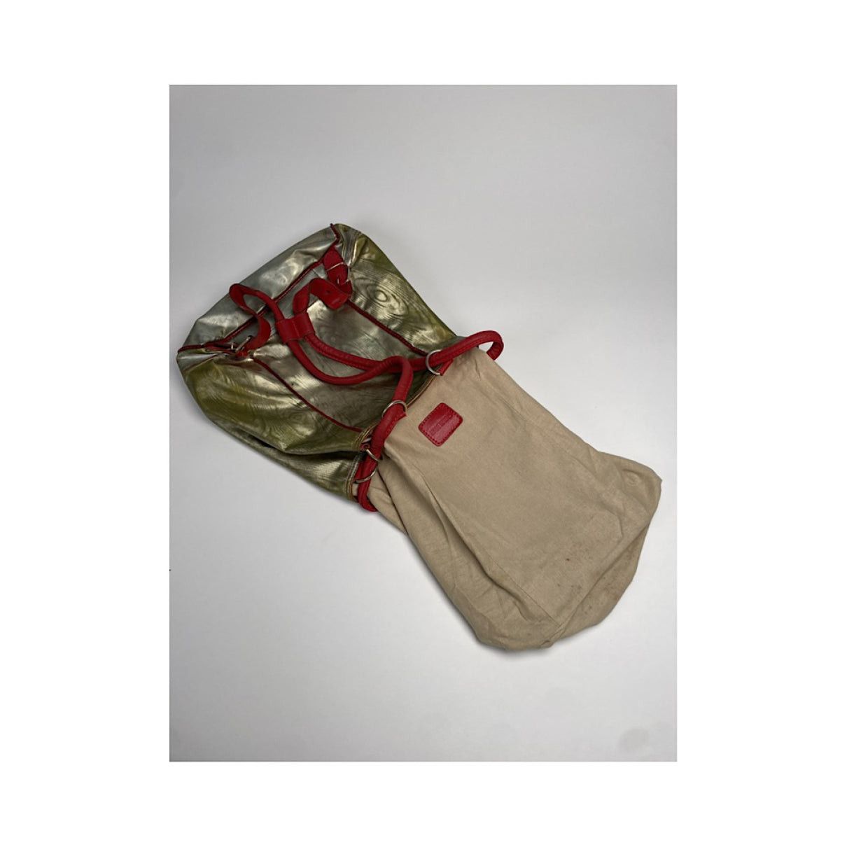 Loewe Goya Multicolour Leather Backpack Size ONE SIZE - 4 Thumbnail