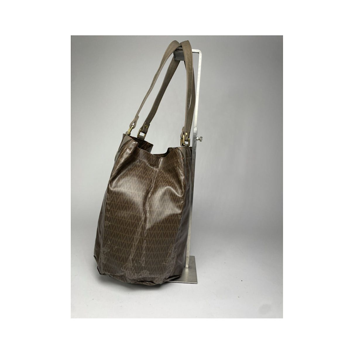 Mario Valentino Brown Leather Handbag Size ONE SIZE - 5 Thumbnail