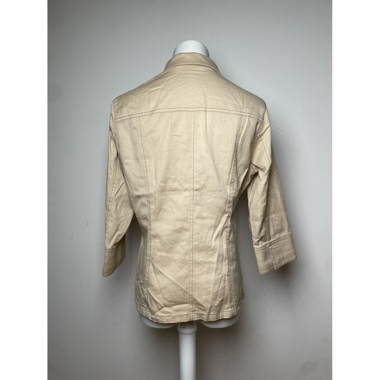 Kansai Yamamoto Beige Cotton Trench Coat Size M / US 6-8 / IT 42-44 - 3 Thumbnail