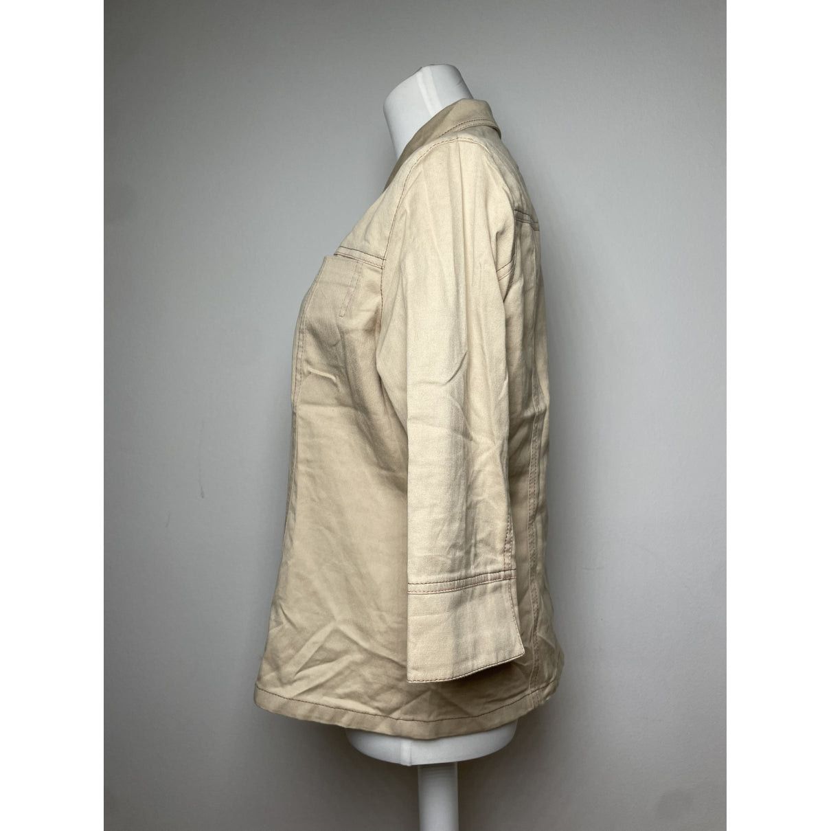 Kansai Yamamoto Beige Cotton Trench Coat Size M / US 6-8 / IT 42-44 - 2 Thumbnail