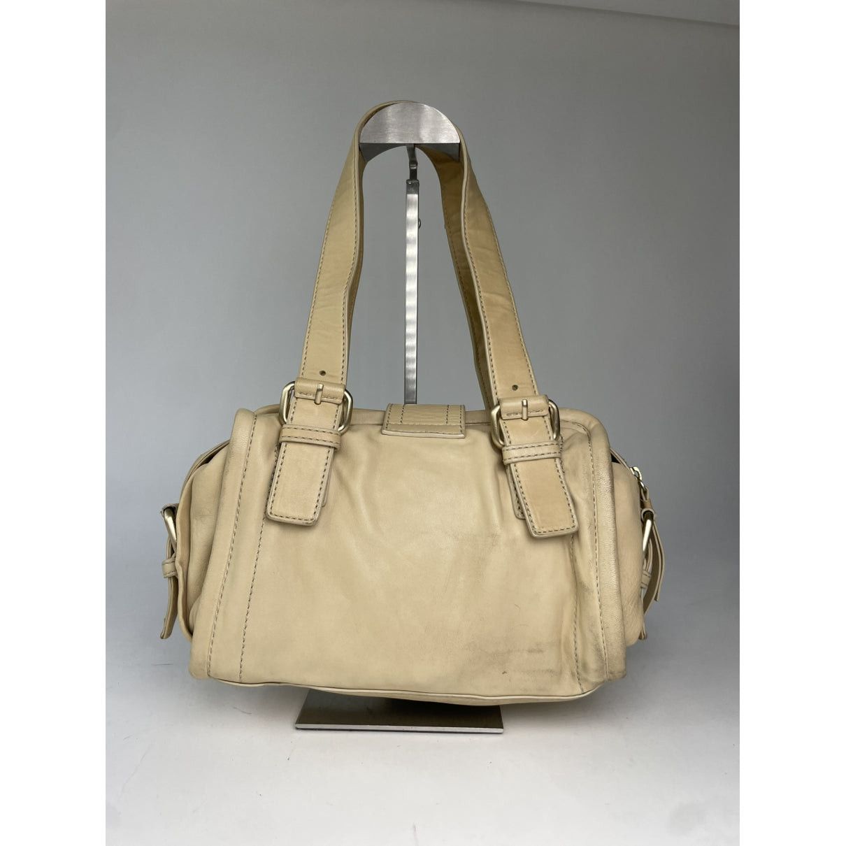 Givenchy Kenny Beige Leather Handbag Size ONE SIZE - 4 Thumbnail