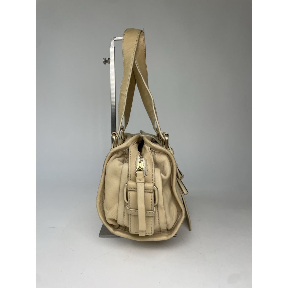 Givenchy Kenny Beige Leather Handbag Size ONE SIZE - 3 Thumbnail