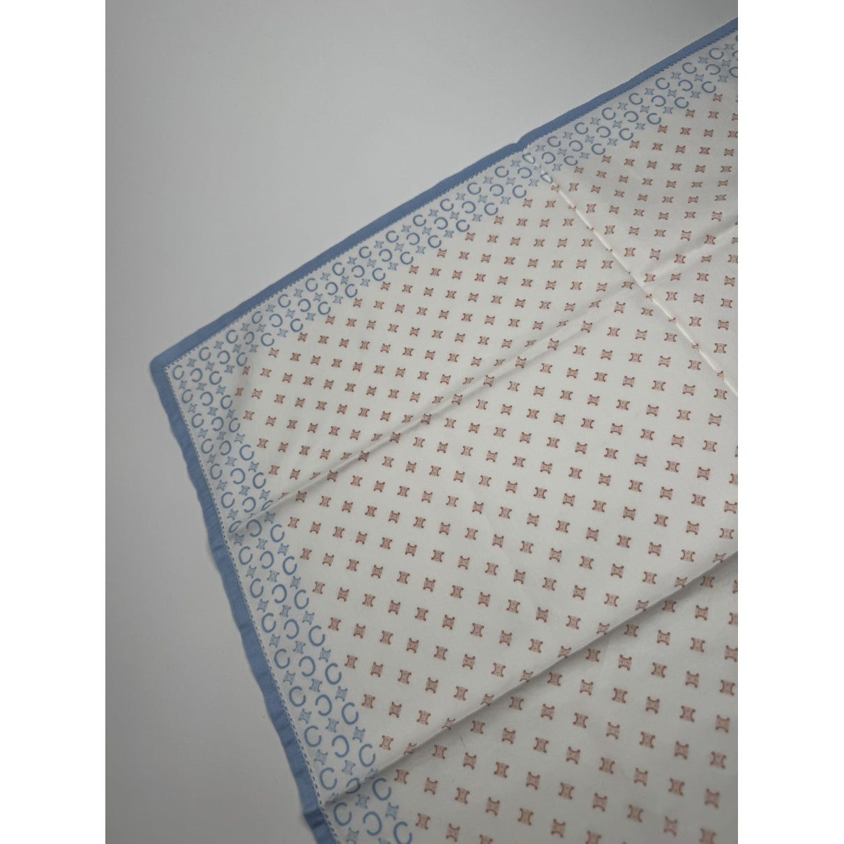Celine White Silk Scarf Size ONE SIZE - 4 Thumbnail