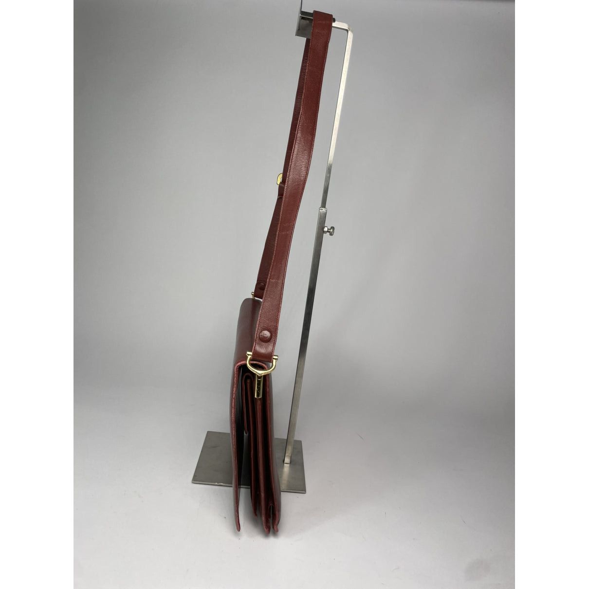 Cartier Burgundy Leather Handbag Size ONE SIZE - 2 Thumbnail
