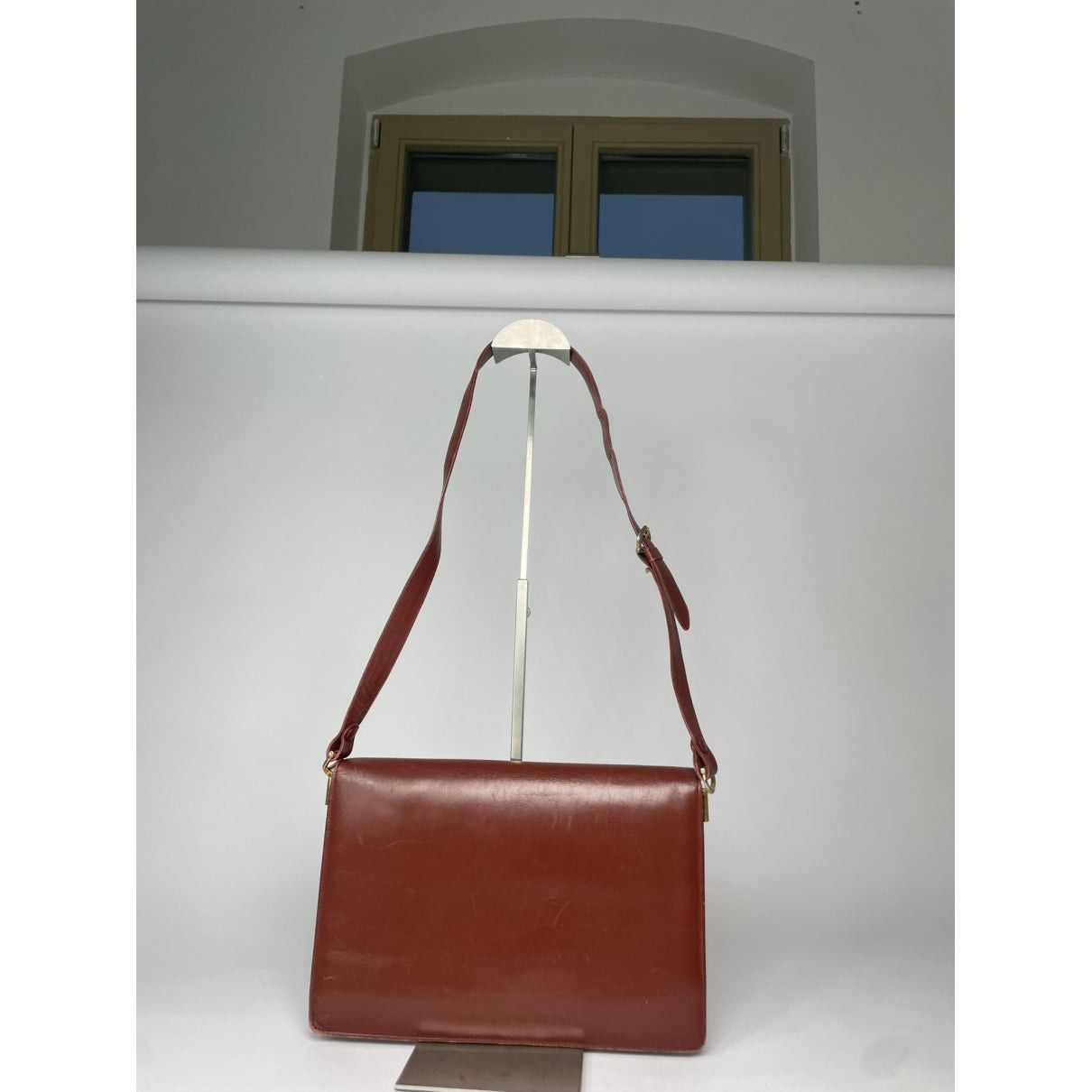 Cartier Burgundy Leather Handbag Size ONE SIZE - 3 Thumbnail