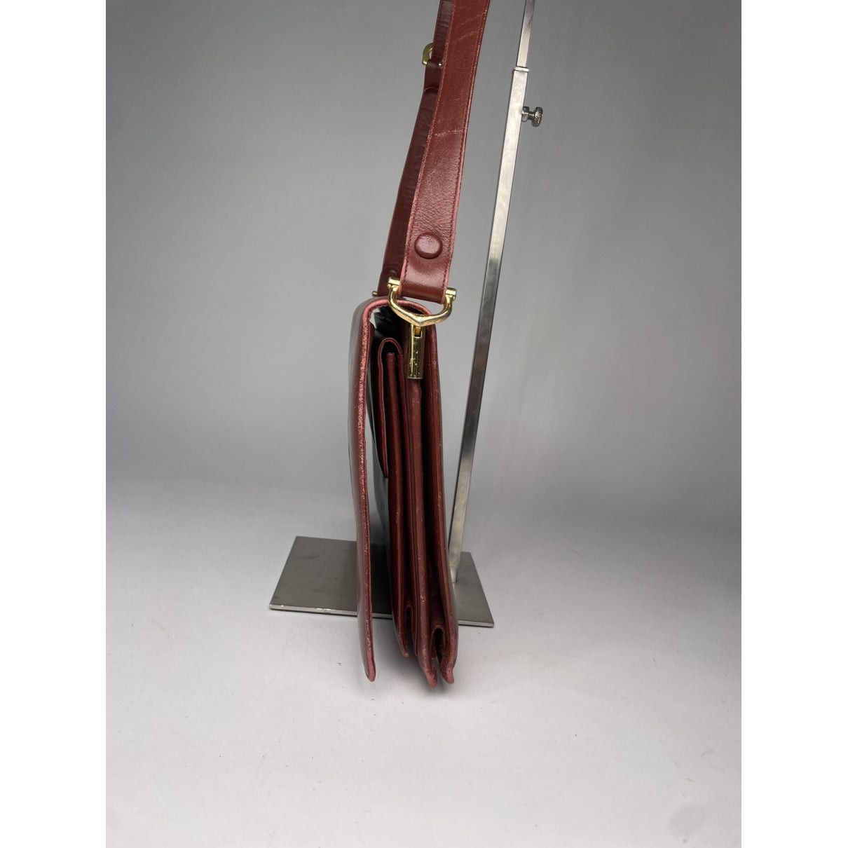 Cartier Burgundy Leather Handbag Size ONE SIZE - 4 Thumbnail