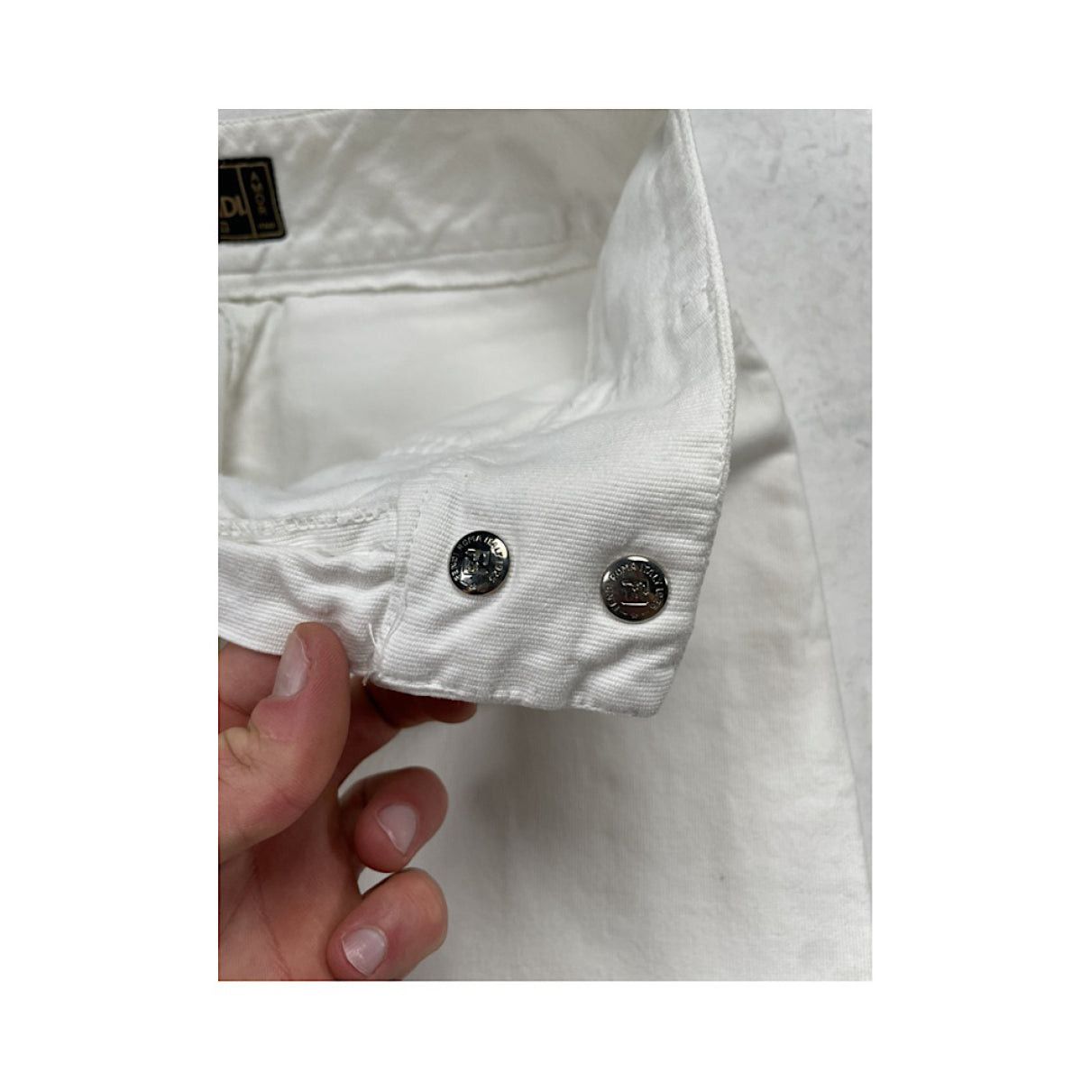 Fendi White Cotton Skirt Size 27" / US 4 / IT 40 - 3 Thumbnail