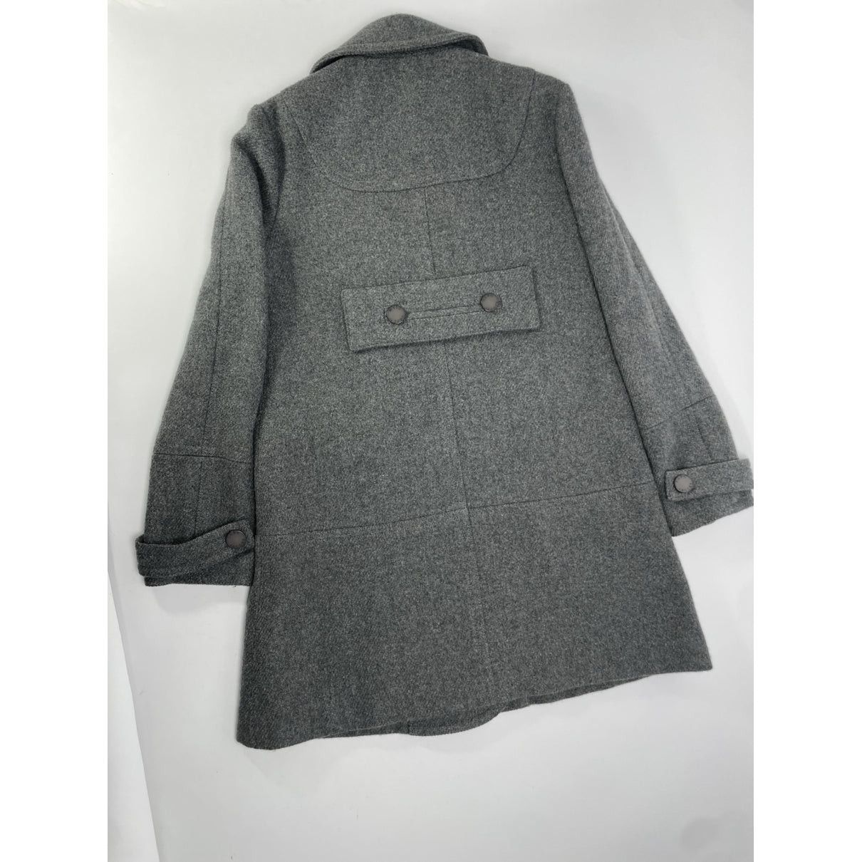 Marc by Marc Jacobs Grey Wool Trench Coat Size S / US 4 / IT 40 - 4 Thumbnail