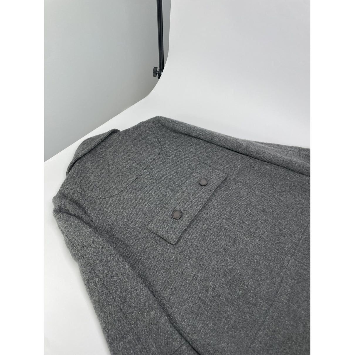 Marc by Marc Jacobs Grey Wool Trench Coat Size S / US 4 / IT 40 - 5 Thumbnail