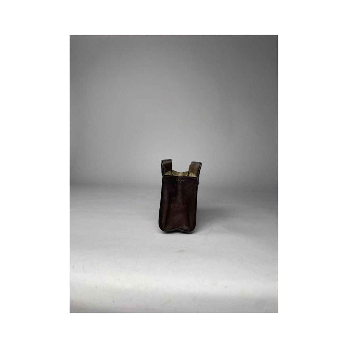 Celine Pocket Brown Cotton Clutch Bag Size ONE SIZE - 4 Thumbnail