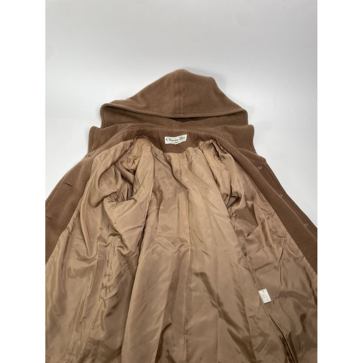 Dior Brown Wool Trench Coat Size L / US 10 / IT 46 - 2 Thumbnail