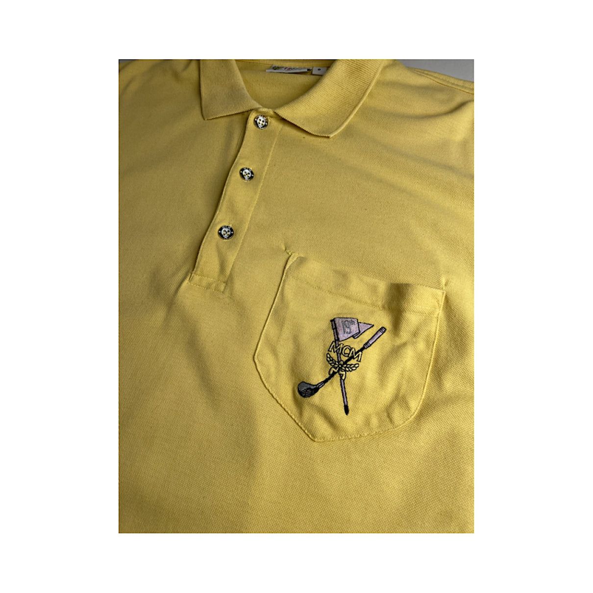 MCM Yellow Cotton Polo Shirt Size XL / US 12-14 / IT 48-50 - 2 Thumbnail
