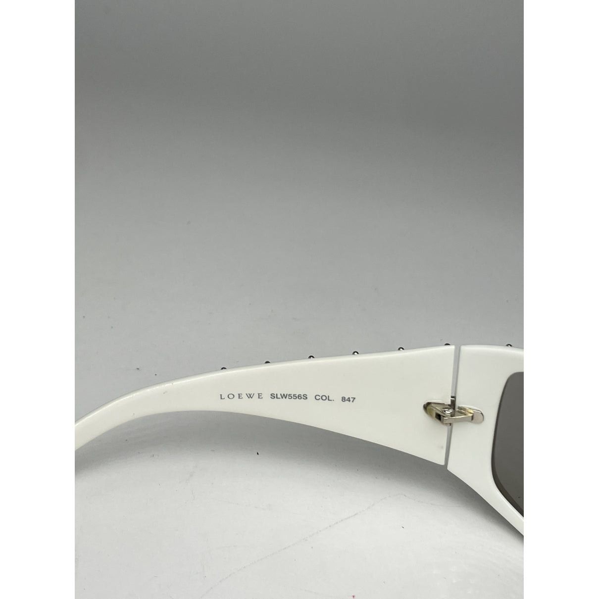 Loewe White Plastic Sunglasses Size ONE SIZE - 4 Thumbnail
