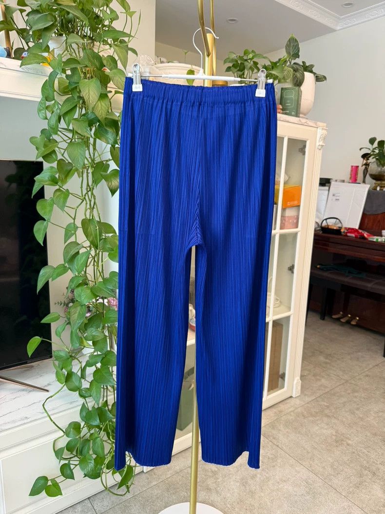 Issey Miyake Issey Miyake PP Blue Straight Leg Pants - dmc Size US 30 / EU 46 - 5 Thumbnail