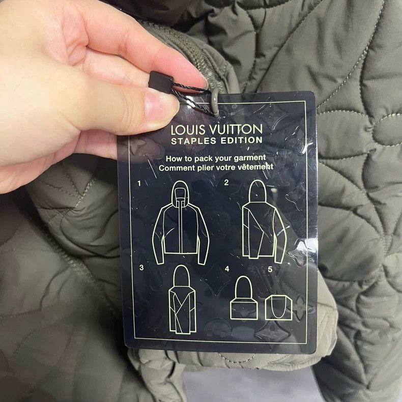 Louis Vuitton Louis Vuitton Green Quilted Hooded Jacket - dmc Size US L / EU 52-54 / 3 - 6 Thumbnail