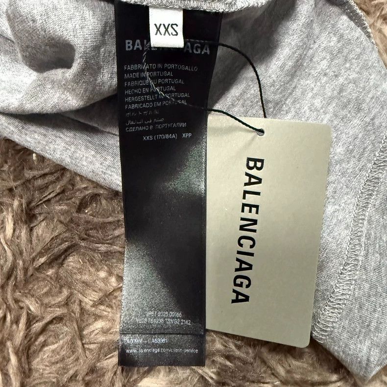 Balenciaga Balenciaga 25SS Cotton Tape Sticker T-Shirt - dmc Size US XXS / EU 40 - 6 Thumbnail