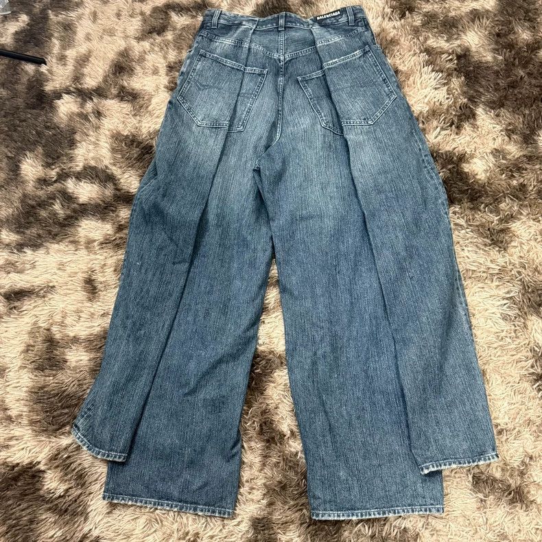 Balenciaga Balenciaga 23FW Double Layer Jeans - dmc Size US 30 / EU 46 - 3 Thumbnail