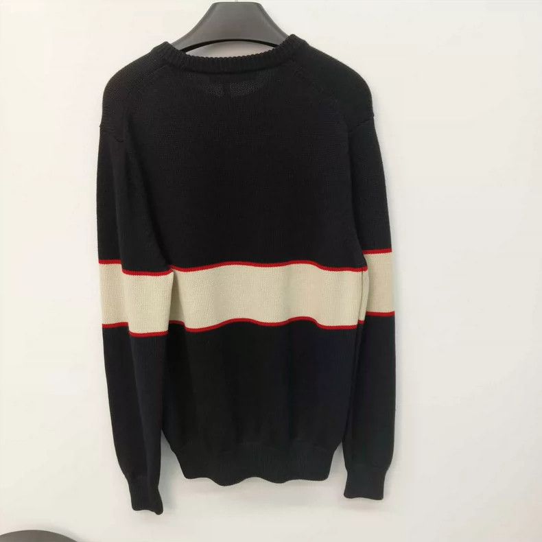 Givenchy Givenchy Black Striped Logo Wool Sweater - dmc Size US L / EU 52-54 / 3 - 2 Thumbnail