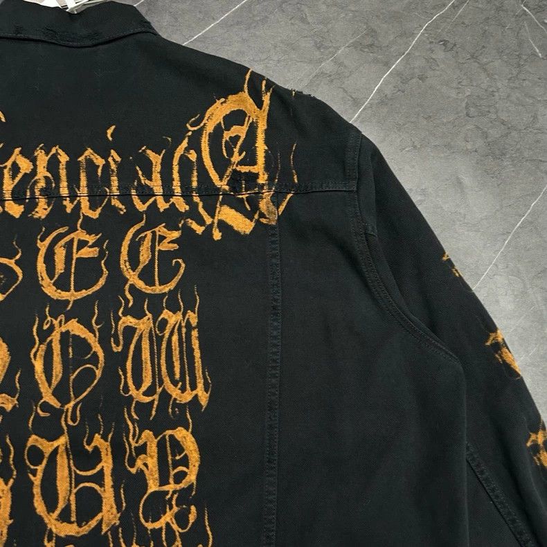 Balenciaga Balenciaga Distressed Denim Jacket - dmc Size US S / EU 44-46 / 1 - 7 Thumbnail