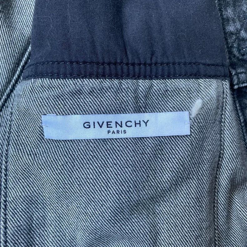 Givenchy Givenchy White Logo Denim Jacket - dmc Size US XL / EU 56 / 4 - 5 Thumbnail