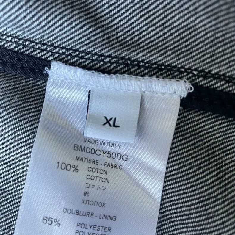 Givenchy Givenchy White Logo Denim Jacket - dmc Size US XL / EU 56 / 4 - 6 Thumbnail