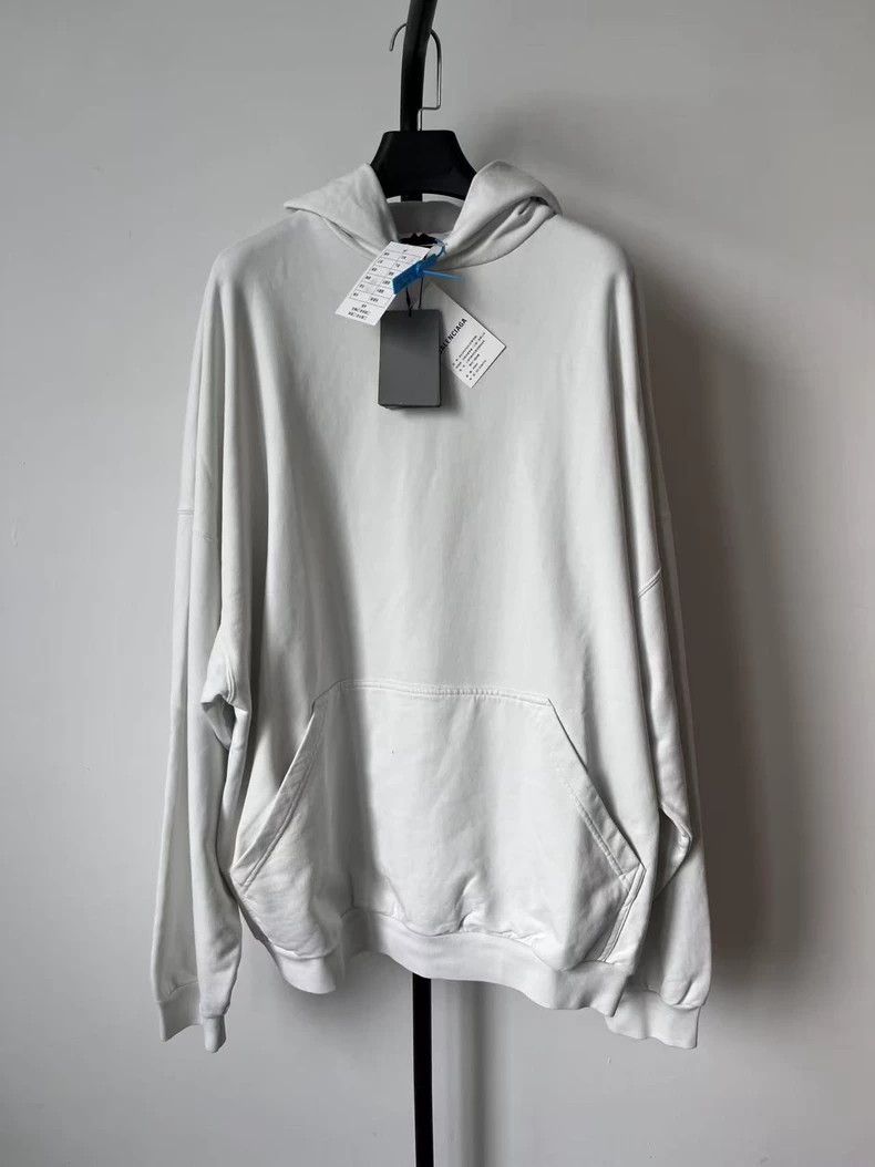 Balenciaga Balenciaga Logo Print Hooded Sweatshirt - dmc Size US M / EU 48-50 / 2 - 2 Thumbnail