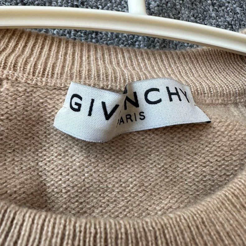 Givenchy Givenchy Beige Black Cashmere Sweater - dmc Size US L / EU 52-54 / 3 - 5 Thumbnail