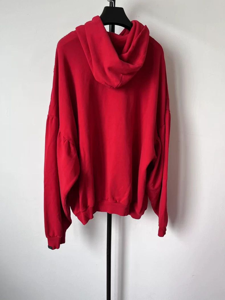 Balenciaga Balenciaga Red Letter Print Hoodie - dmc Size US M / EU 48-50 / 2 - 2 Thumbnail