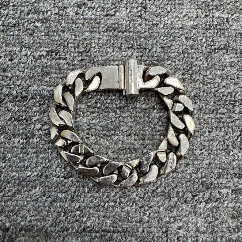 Louis Vuitton Louis Vuitton Silver Cuban Link Bracelet - dmc Size ONE SIZE - 6 Thumbnail