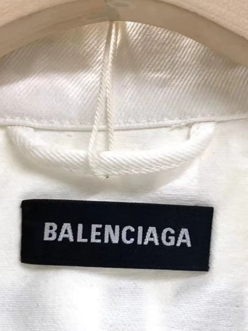 Balenciaga Balenciaga Back Logo Denim Jacket - dmc Size US XL / EU 56 / 4 - 3 Thumbnail