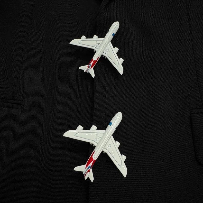 Louis Vuitton Louis Vuitton Wool Blazer with Plane Buttons - dmc Size US M / EU 48-50 / 2 - 2 Thumbnail