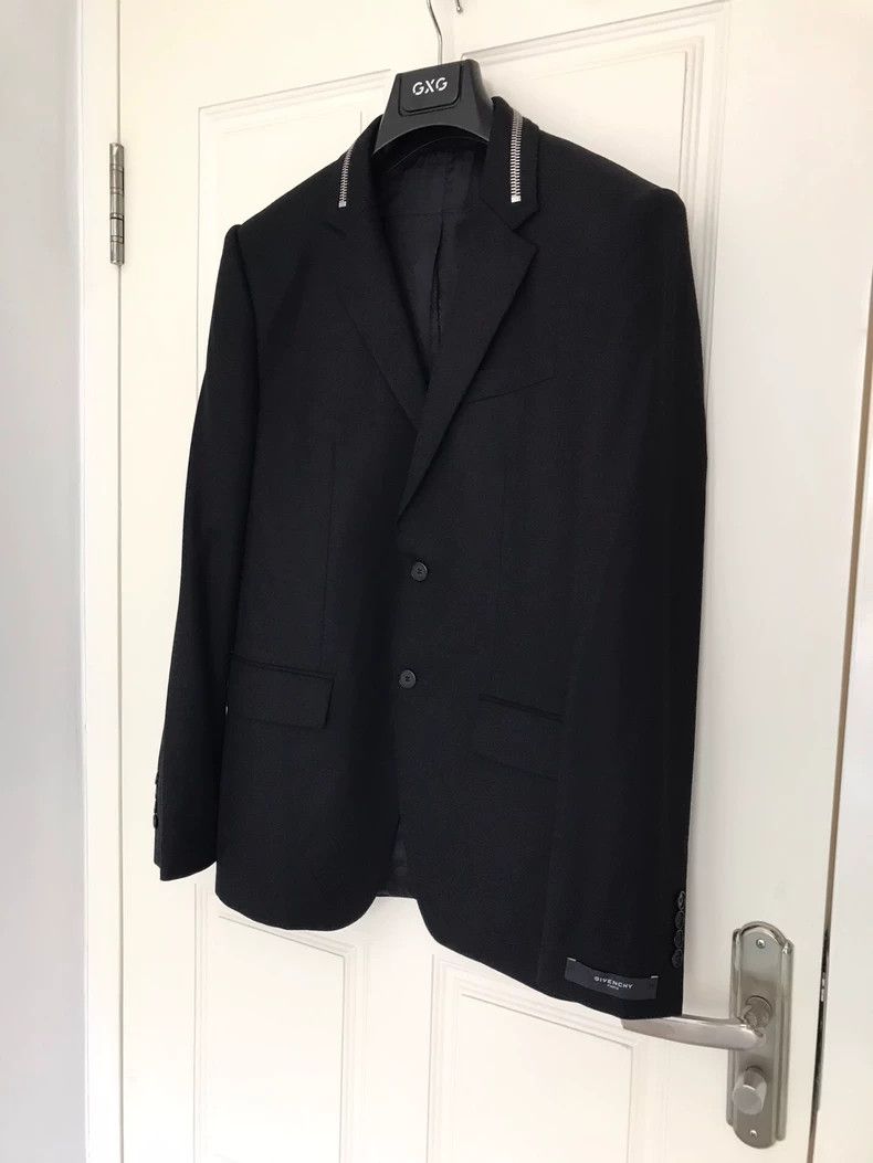 Givenchy Givenchy Men's Black Wool Casual Blazer - dmc Size US M / EU 48-50 / 2 - 2 Thumbnail