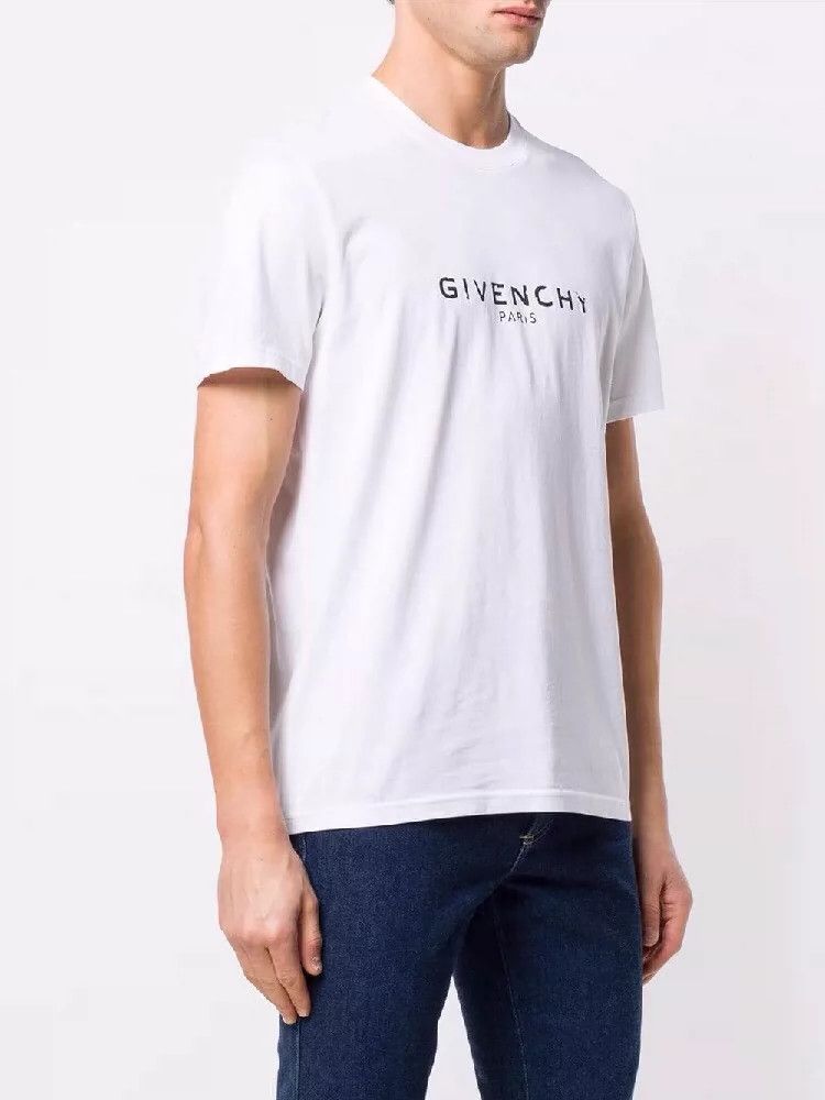 Givenchy Givenchy Distressed Logo Short Sleeve T-Shirt - dmc Size US XXL / EU 58 / 5 - 2 Thumbnail