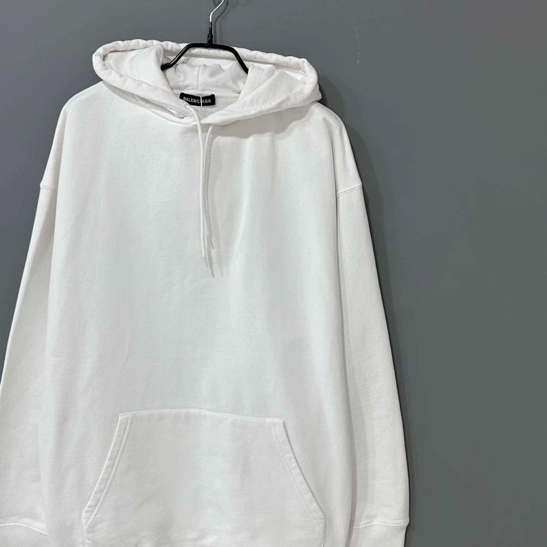 Balenciaga Balenciaga White Logo Back Hoodie - dmc Size US L / EU 52-54 / 3 - 2 Thumbnail