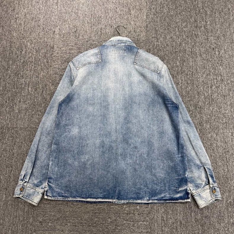 Louis Vuitton Louis Vuitton Washed Denim Shirt - dmc Size US XXL / EU 58 / 5 - 5 Thumbnail