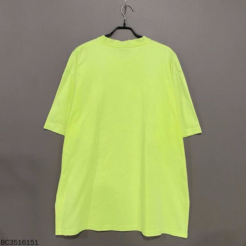 Balenciaga Balenciaga Distressed Logo Short Sleeve Tee - dmc Size US L / EU 52-54 / 3 - 3 Thumbnail